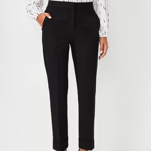 Ann Taylor The Petite High Waist Ankle Pant in Black